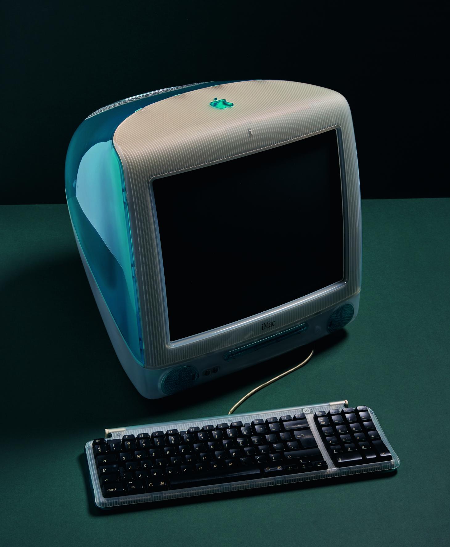 colored old apple computers